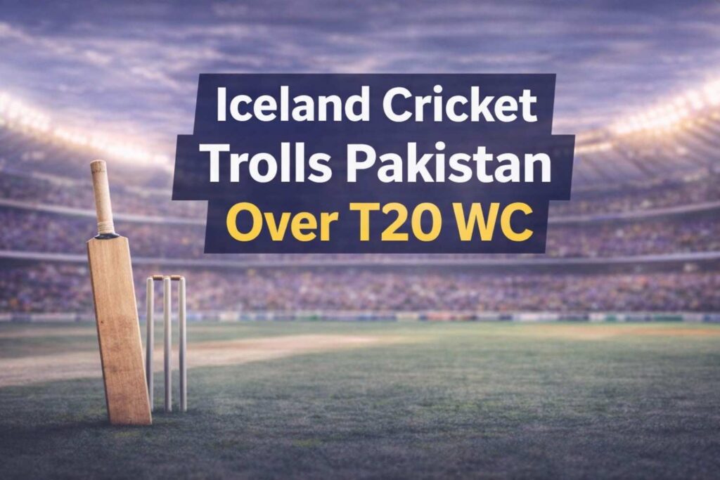 Iceland Cricket trolls Pakistan T20 World Cup iceland cricket