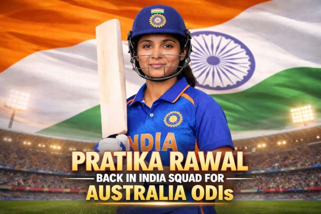 Pratika Rawal back in India squad for Australia ODIs – A Strong Comeback Story pratika rawal back in india squad